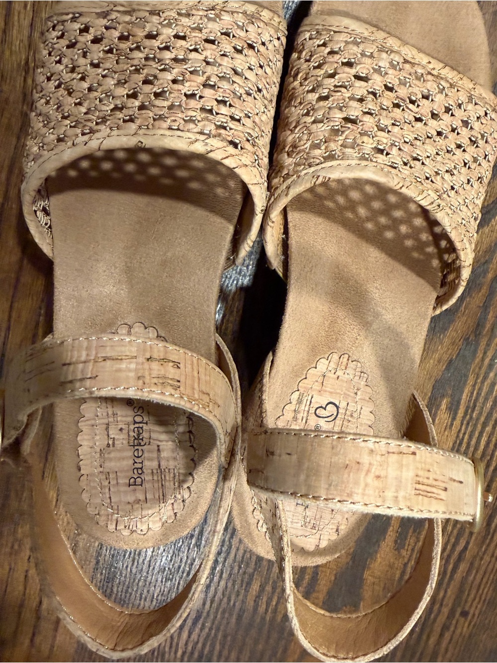 BareTraps Woven Beige Slingback Sandals - Picture 7 of 12